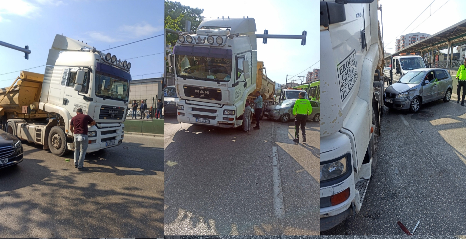 Bursa-Ankara Caddesi Güzergahında Korkutan Trafik Kazası