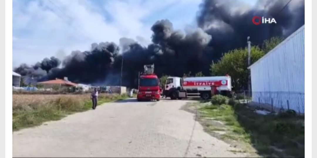 Tekirdağ'da kimyasal boya üretimi