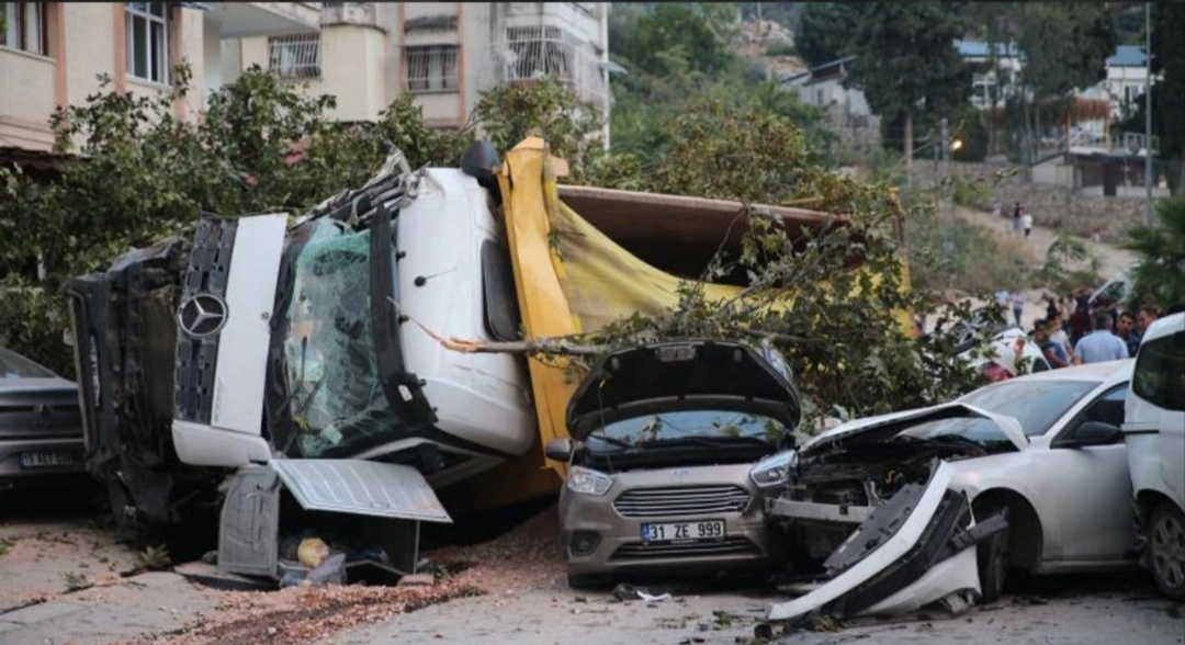 Hatay'ın Defne ilçesinde freni