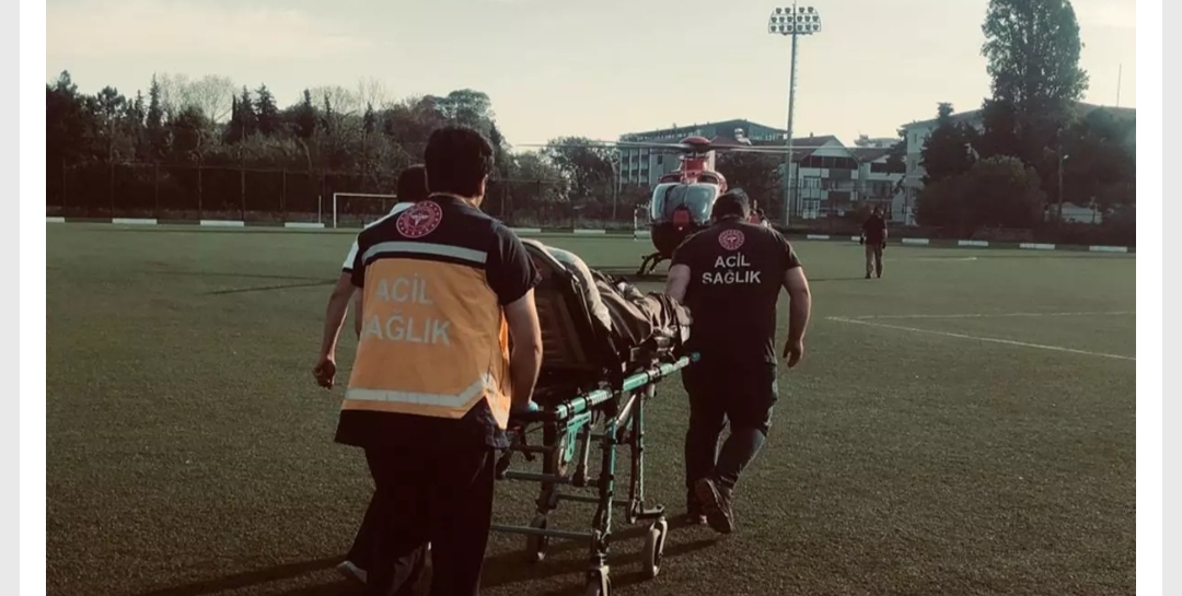 Samsun’da kalp krizi geçiren hastanın imdadına ambulans helikopter yetişti