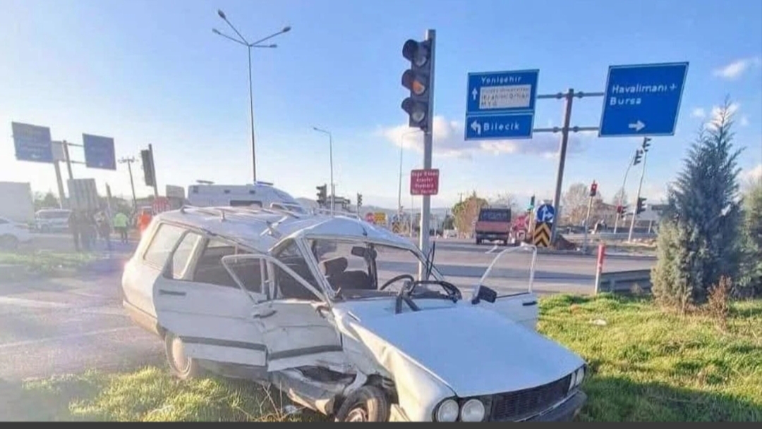 Bursa Yenişehir-İznik yolunda direksiyon